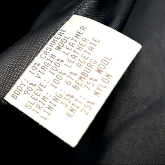 Maus & Hoffman Men’s Varsity Bomber Jacket In Navy and Brown Size L - Picture 10 of 11